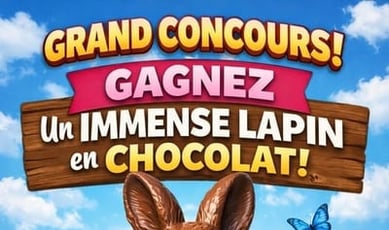 Participez et remportez un monumental lapin en chocolat!