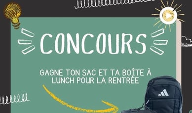Participez et remportez un somptueux ensemble sac à dos et boîte à lunch.