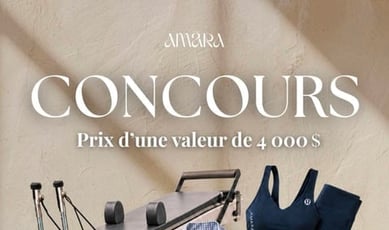 Participez pour remporter un prix d'une valeur de 4000 $ chez AMĀRA Pilates !