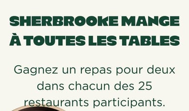 Participez au concours pour gagner un repas pour deux à Sherbrooke!