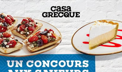 Participez pour remporter un dîner pour deux à la Casa Grecque !
