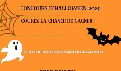 Participez pour remporter un assortiment de douceurs d’Halloween par KandJu!