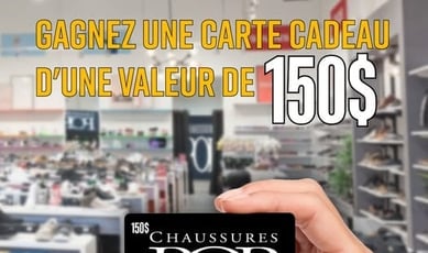 Participez et remportez une carte cadeau Chaussures Pop de 150 $ !