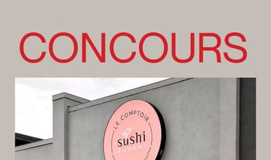 Gagnez une carte-cadeau de 50$ au Comptoir Sushi à Trois-Rivières!