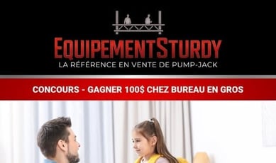 Participez pour remporter une carte-cadeau de 100$ chez Bureau en Gros.