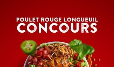 Participez au concours pour remporter une carte-cadeau de 100 $ chez Poulet Rouge.