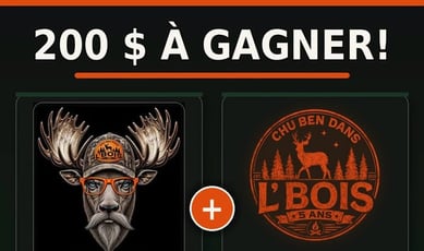 Participez au concours pour gagner 100$ d'épicerie et 100$ chez Chu Ben dans l'bois!