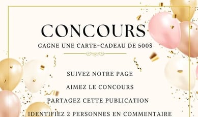 Participez pour remporter une carte-cadeau d'une valeur de 500 dollars!