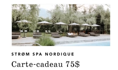 Participez pour remporter une carte-cadeau de 75 $ au prestigieux Strøm spa nordique.