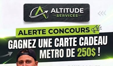 Concours : Remportez une carte-cadeau Métro de 250 dollars !