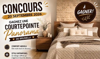 Participez au concours pour gagner une courtepointe Panorama!