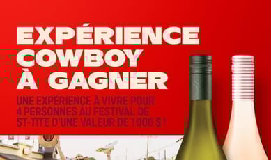 Participez au concours pour remporter une expérience d'une valeur de 1000$ au Festival Western de St-Tite pour 4 personnes.