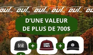 Participez au concours pour gagner une glacière YETI et trois casquettes Outdrip!