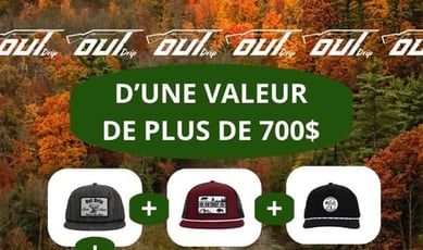 Participez au concours et remportez une glacière Yéti et des casquettes Outdrip!