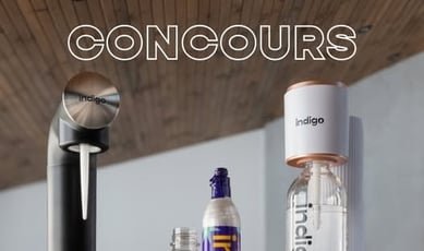 Participez et tentez de remporter une élégante machine à eau pétillante Indigo Soda!