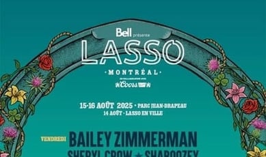 Participez et remportez des billets pour le Festival Lasso 2025 au Parc Jean-Drapeau, Montréal, les 15 et 16 août !