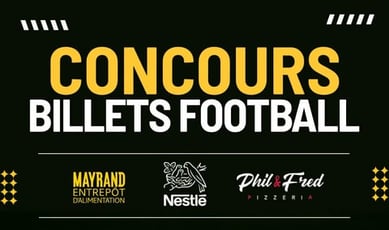 Participez au concours pour gagner des billets de football et une carte-cadeau Mayrand!