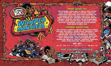 Participez au concours pour remporter des billets pour le Vans Warped Tour!