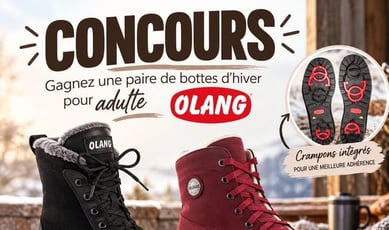 Participez au concours pour gagner des bottes Olang pour adultes!