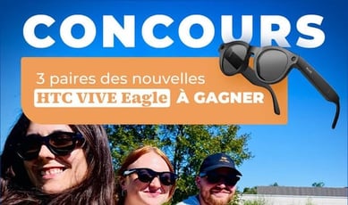 Participez au concours pour gagner des lunettes solaires HTC VIVE Eagle!