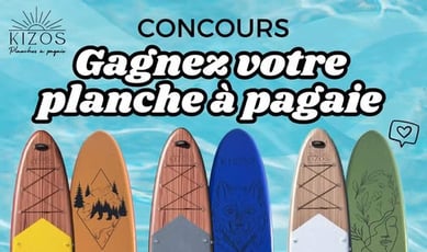 Participez pour remporter une planche à pagaie gonflable avec ses accessoires !