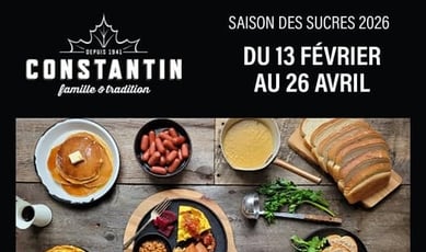 Participez au concours pour remporter une table pour quatre à la Cabane à Sucre Constantin !