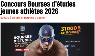 Concours Le Journal de Montréal Bourses pour jeunes athlètes 2026