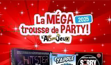 Participez au concours L'As des jeux pour remporter une somptueuse trousse de fête 2025!