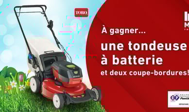 Participez au concours M105 et remportez une tondeuse à batterie !