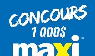Participation au concours pour une carte-cadeau d'une valeur de 1 000 dollars