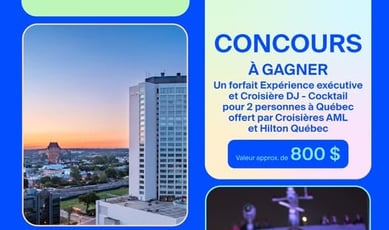 GIGANTESQUE CONCOURS - 25 ans de célébration par Québec Vacances !