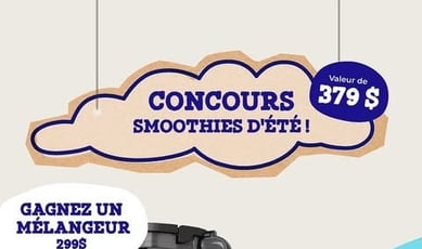 Concours exquis des Smoothies d'été de NUTRINOR!