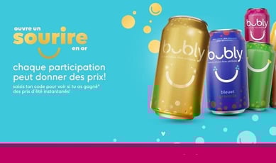 Concours BUBLY, Offrez un sourire en or!