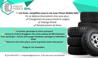 Concours itinérant SML - REMPORTER 50$ DE CARBURANT!