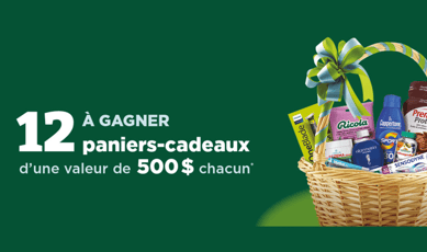 Concours Proxim : douze paniers-cadeaux d'une valeur de 500 $ chacun à remporter !