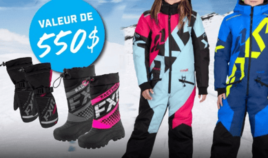 Participez au concours et gagnez un ensemble FXR d'une valeur de 550 $ pour enfant.