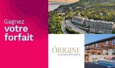 Participez au concours de Rythme FM 105,7 et remportez un séjour Ôrigine artisans hôteliers!
