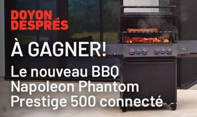 Participez au concours WKND 91,9 pour remporter un BBQ Napoleon Phantom Prestige 500!