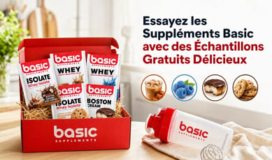 Échantillons gratuits de protéines Basic Supplements à découvrir chez soi