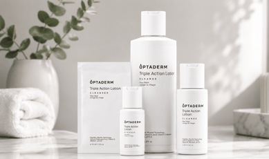 Recevez des échantillons gracieux de la lotion nettoyante triple action Optaderm.