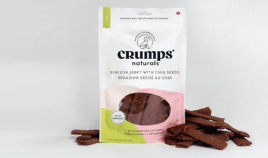 Échantillons offerts de bouchées séchées de venaison par Crump's Naturals.
