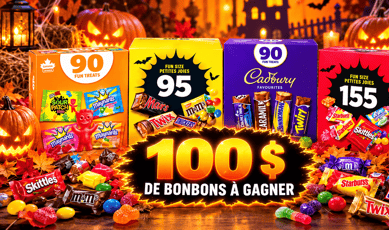 Remportez 100 $ en bonbons pour Halloween !