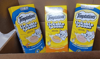 GRACIEUX : Délices pour félins Temptations Cuillères à Lécher (40g)