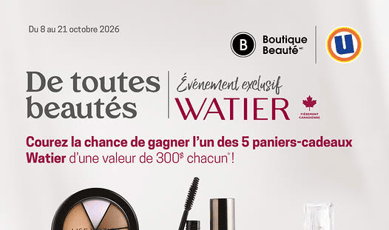 Participez au concours Uniprix et tentez de gagner un panier-cadeau WATIER!