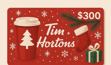 Participez au « Jeu de Mémoire de Noël » et tentez de gagner une carte‑cadeau de 300 $ chez Tim Hortons