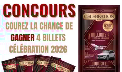 Participez pour remporter quatre invitations pour la Célébration 2026.