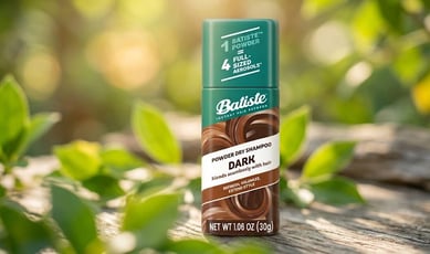 Testez gratuitement le shampooing sec en poudre Batiste pour cheveux foncés