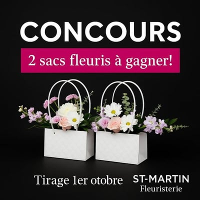 Concours – Deux ravissants sacs fleuris à remporter!