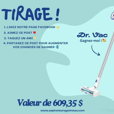 Concours d'aspirateurs Gatineau : remportez la Clean Plus Gen, un aspirateur novateur !