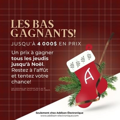 Concours de Bas de Noël d'Addison Électronique !